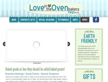 Tablet Screenshot of loveintheovenbakery.com